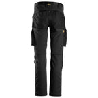 Snickers 6803 AllroundWork, Stretch Trousers without Knee Pockets Black 33" Waist - 35" Leg