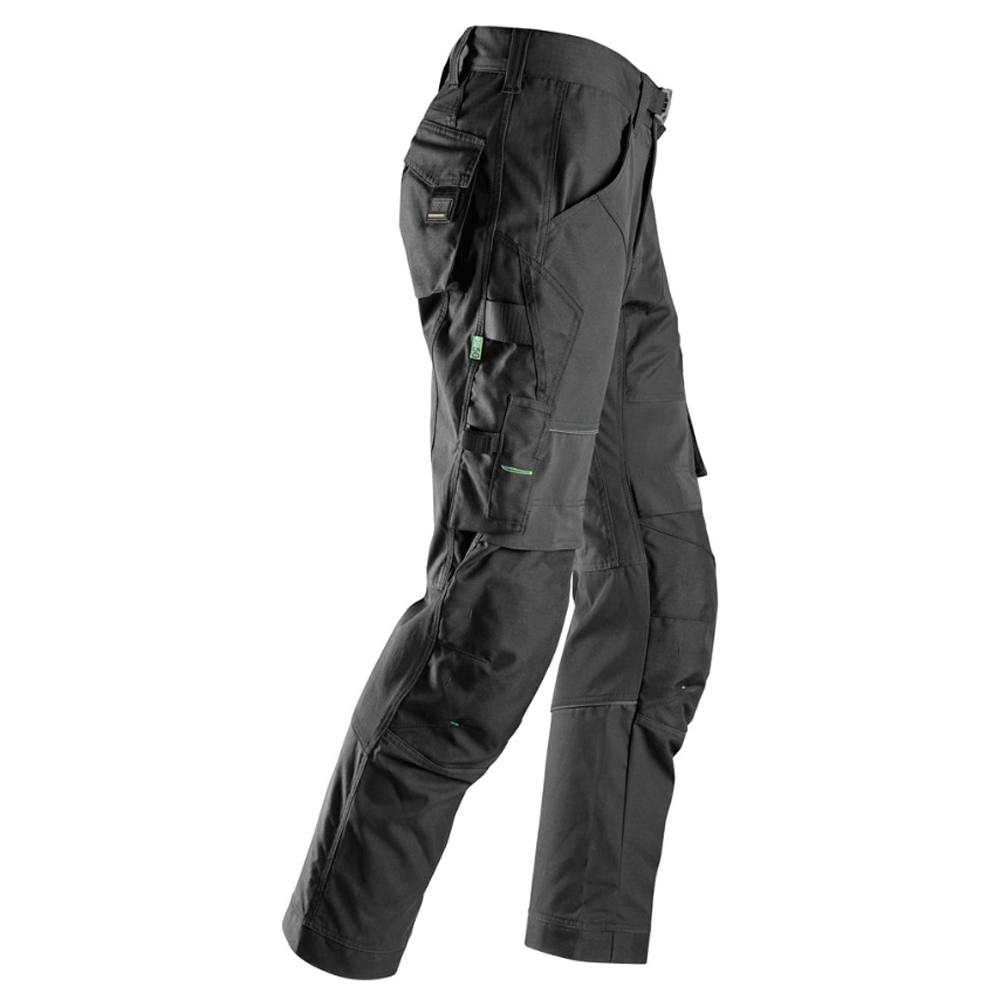 Snickers 6903 FlexiWork Stretch Kneepad Work Trousers Black, 41" Waist 30" Leg-Snickers 116