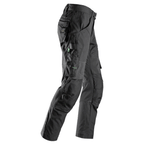 Snickers 6903 FlexiWork Stretch Kneepad Work Trousers Black, 47" Waist 32" Leg-Snickers 62
