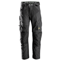 Snickers 6903 FlexiWork Stretch Kneepad Work Trousers Black 30" Waist - 32" Leg - Snickers Size 44