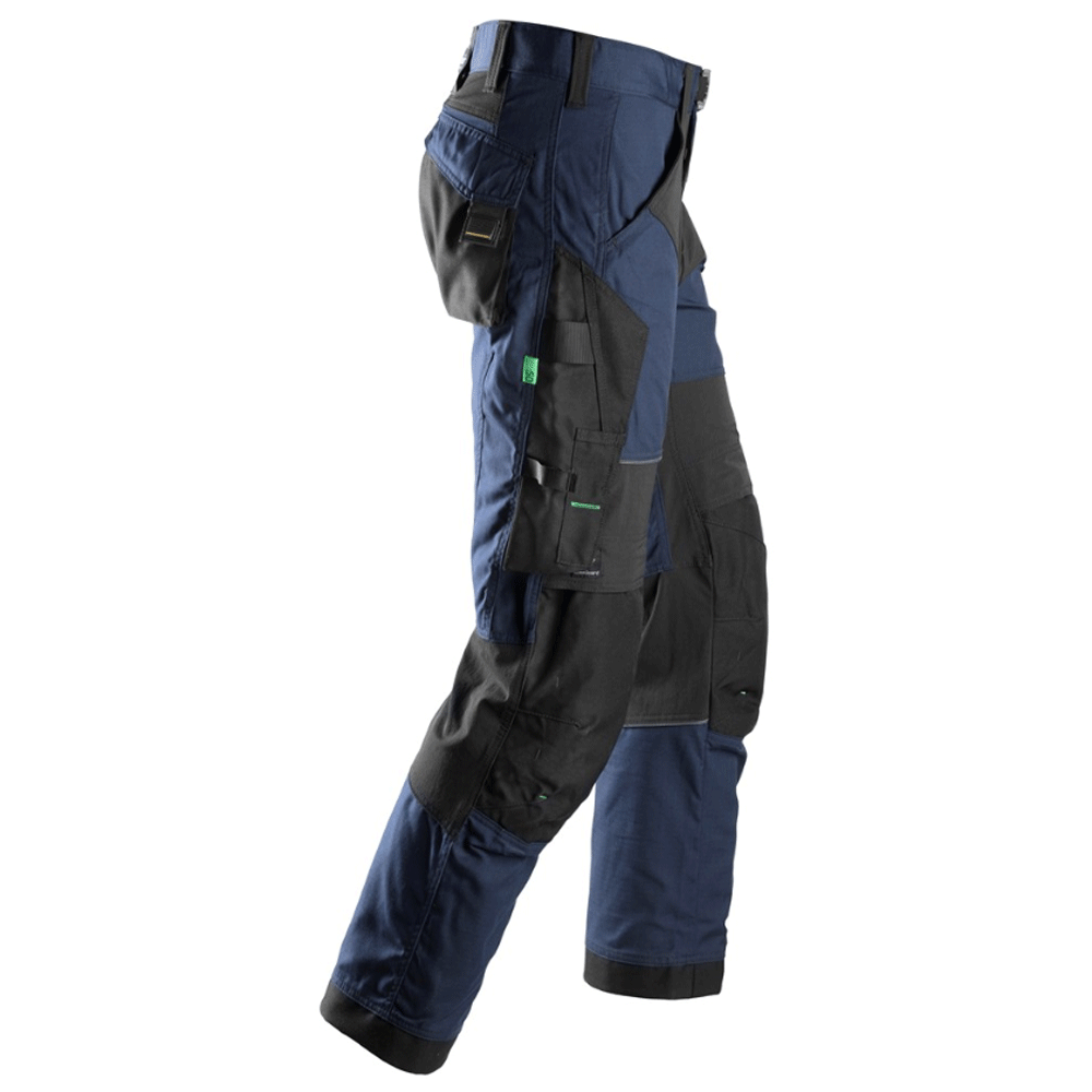 Snickers 6903 FlexiWork Stretch Kneepad Work Trousers Navy Blue Snickers 150 (35" Waist, 35" Leg)