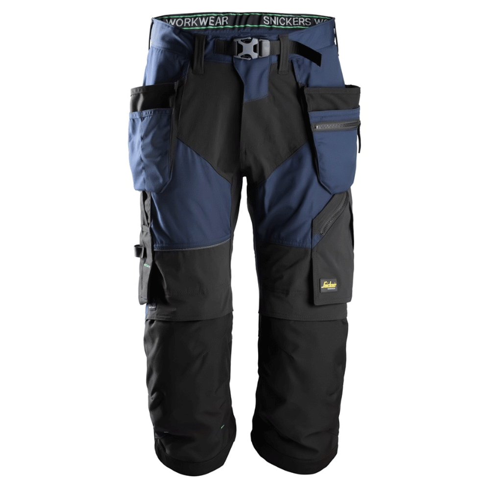 Snickers 6905 FlexiWork Holster Pocket Pirate Work Trousers Navy Blue/Black Waist Size 31" - Reg Leg / Snickers Size: 46