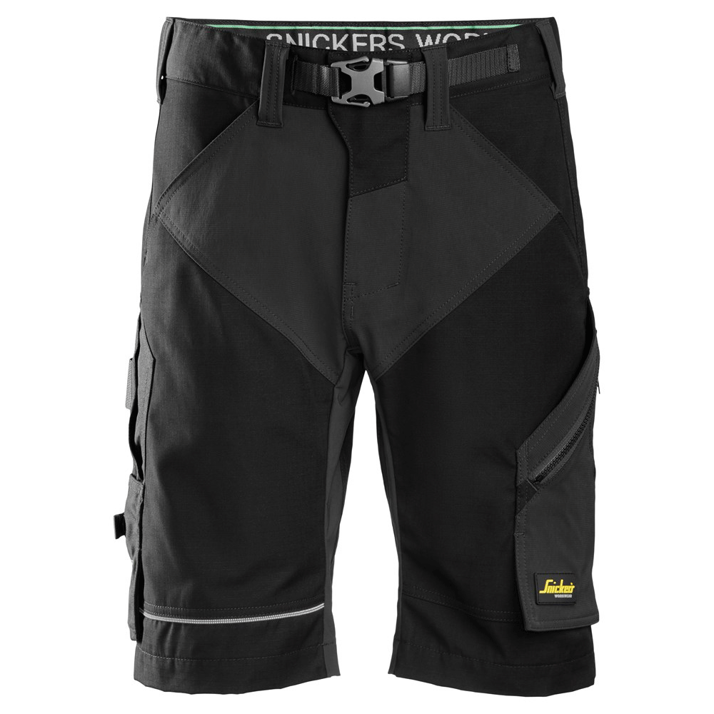 Snickers 6914 FlexiWork Work Shorts Various Colours Black