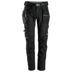 Snickers 6972 FlexiWork, Work Trousers+ Detachable Holster Pockets Black