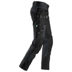 Snickers 6972 FlexiWork, Work Trousers+ Detachable Holster Pockets Black 38" Waist - 37" Leg
