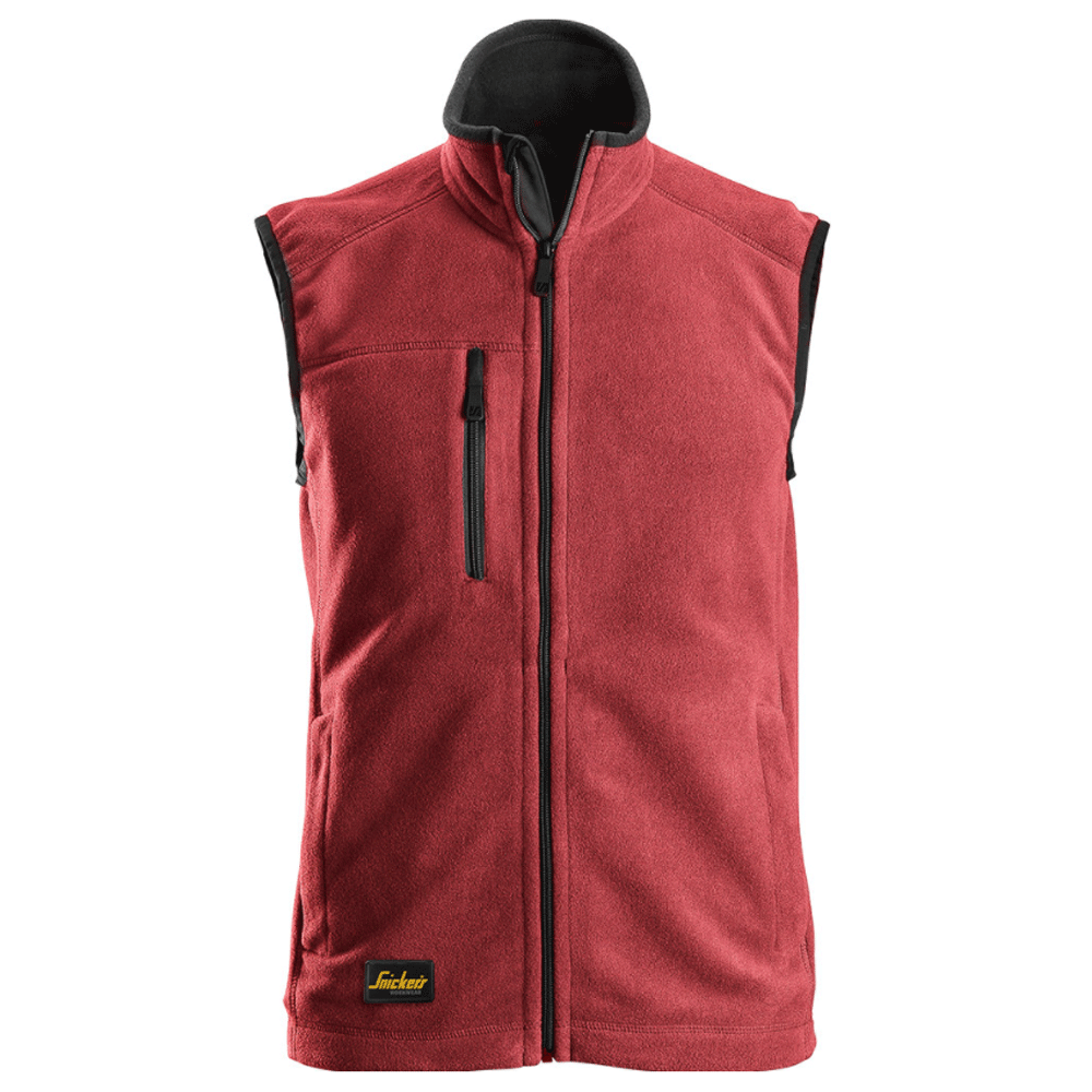 Snickers 8024 AllroundWork, Polartec® Fleece Vest Various Colours Red Black