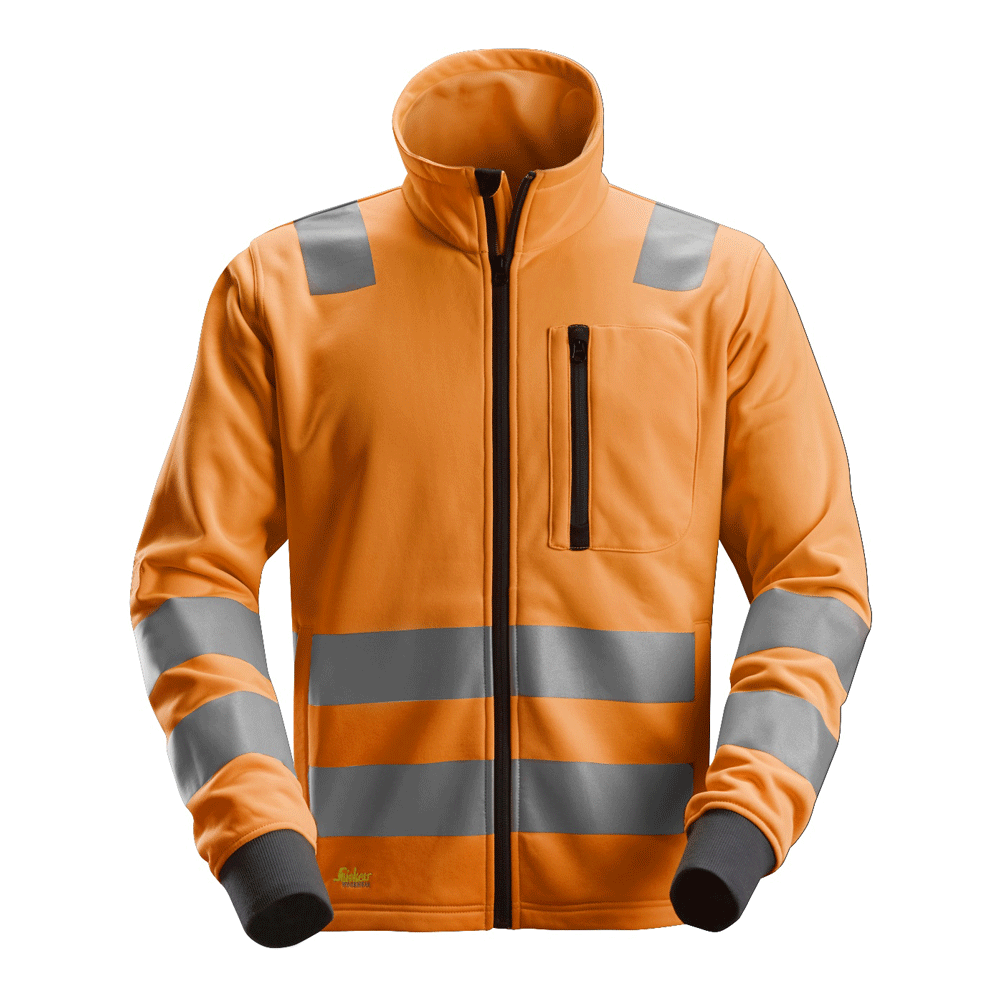 Snickers 8036 AllroundWork, Hi-Vis FZ Jacket CL2/CL3 Various Colours Orange
