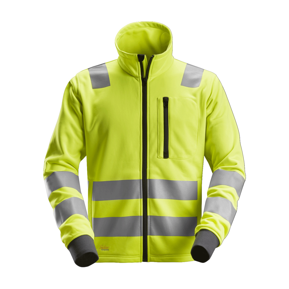 Snickers 8036 AllroundWork, Hi-Vis FZ Jacket CL2/CL3 Various Colours Yellow