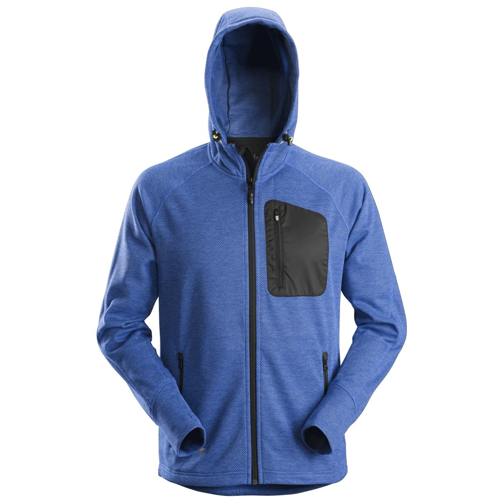 Snickers 8041 FlexiWork, Fleece Hoodie Various Colours True Blue