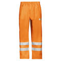 Snickers 8243 Hi-Vis PU Rain Trousers, Class 2 Various Colours Hi-VisOrange