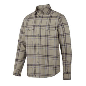 Khaki / Cloud Blue Check