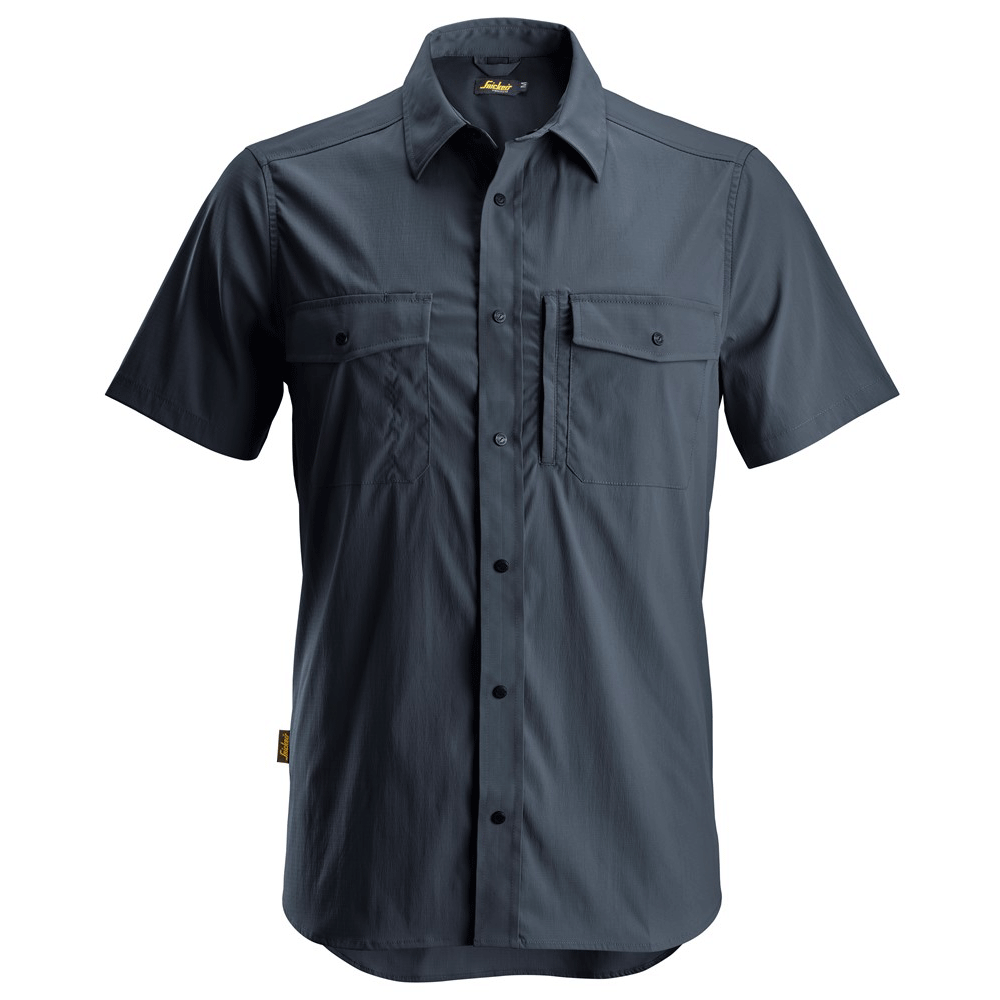 Snickers 8520 LiteWork, Wicking Short Sleeve Shirt Various Colours Navy Blue