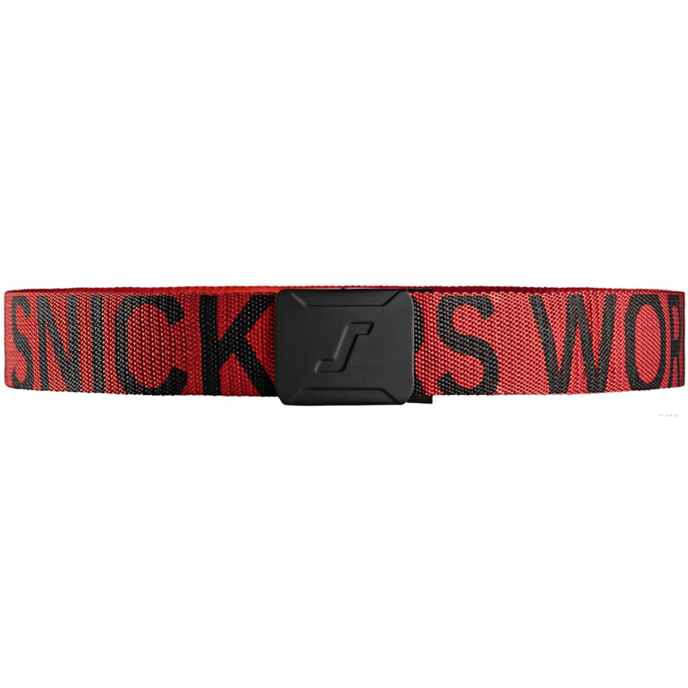 Snickers 9004 Logo Belt Various Colours Chilli Red Black One Size
