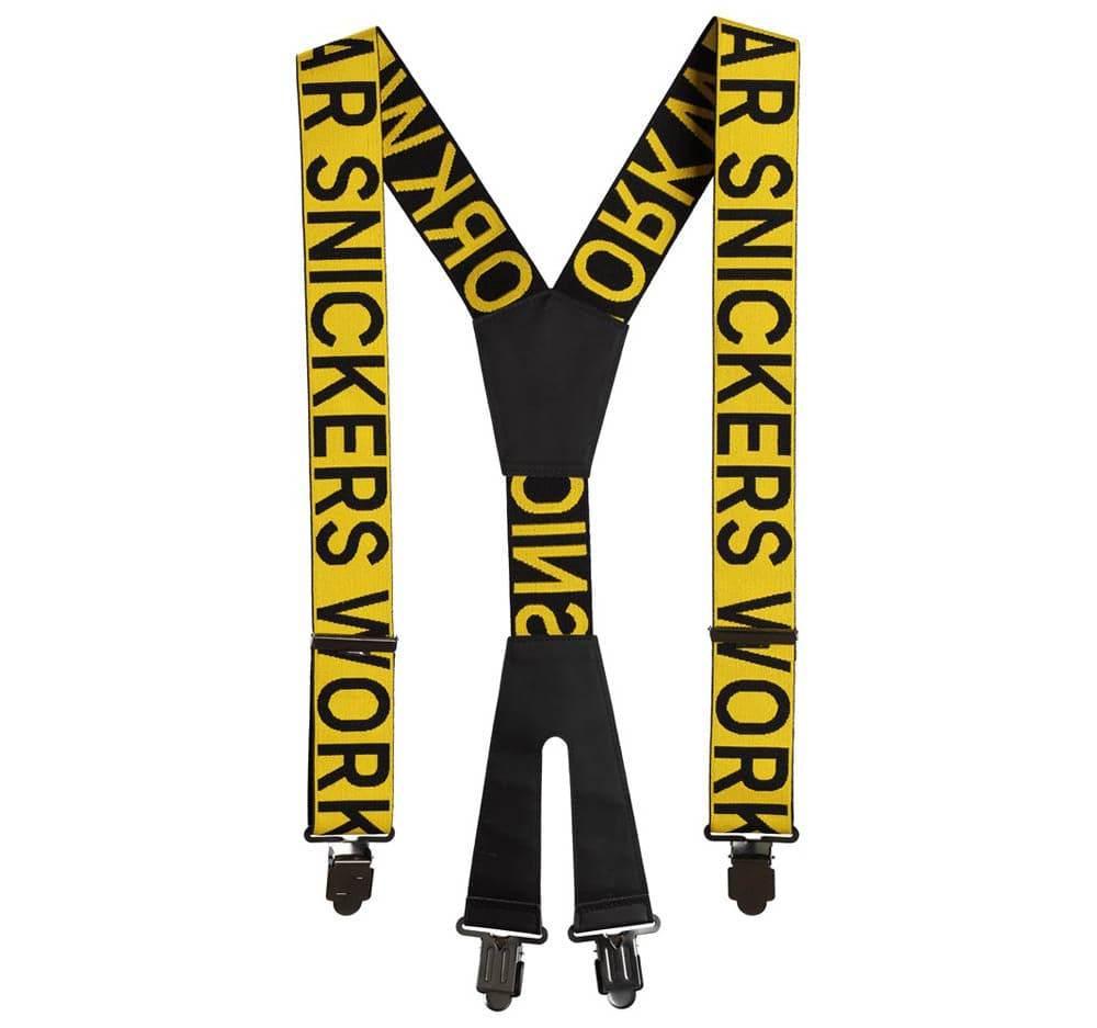 Snickers 9064 Logo Braces Various Colours Yellow Black One Size