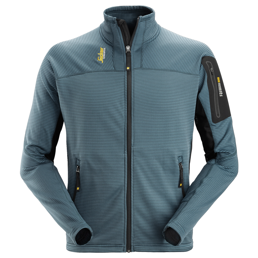 Snickers 9438 Body Mapping Micro Fleece Jacket Various Colours Petrol Blue