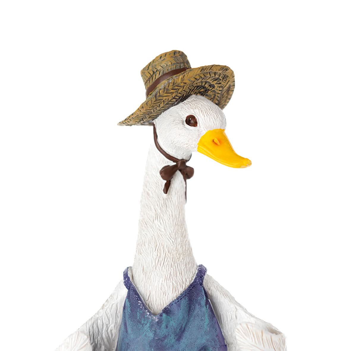 Solar Duck Garden Ornament with LED Lantern