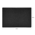 Spaghetti BBQ Floor Protection Mat - 120cm x 80cm Black