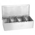 Stainless Steel Condiment 4 Compartments