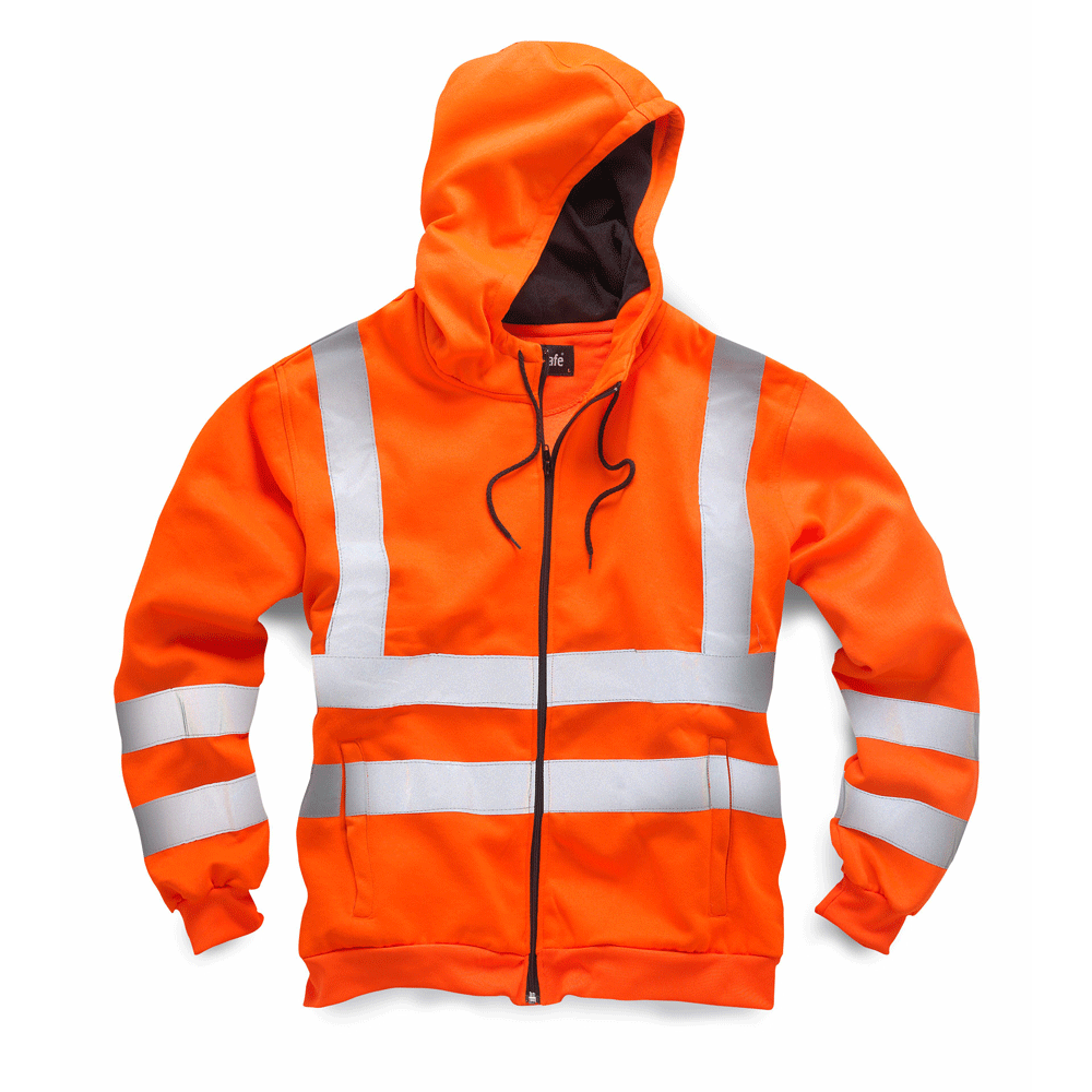 Standsafe HV008 Hi Vis Hoodie Various Colours Orange