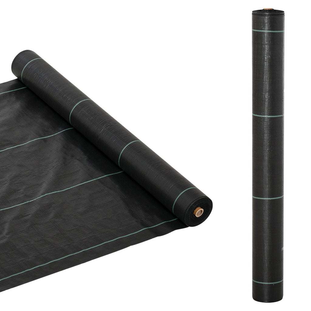1x50m Weed Barrier Fabric Durable Convenient Design Weed Block Mat