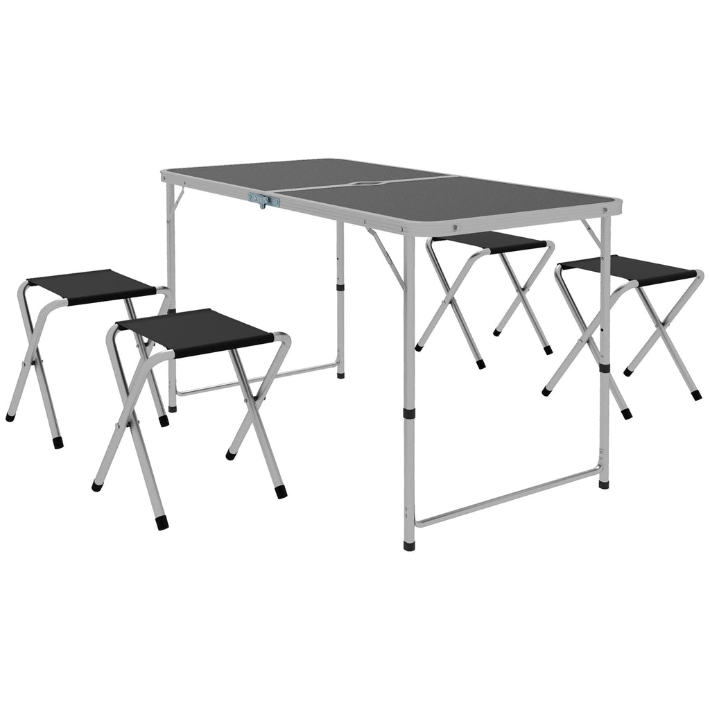 Camping Table and Chairs Outdoor Indoor Use for BBQ Picnic Garden