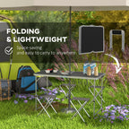 Camping Table and Chairs Outdoor Indoor Use for BBQ Picnic Garden