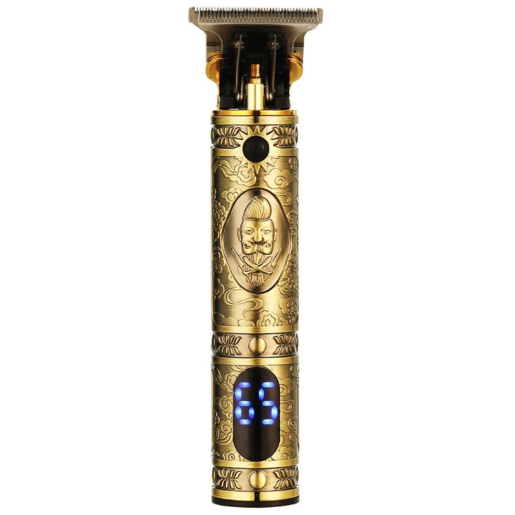 VGR V-228 5W USB Retro Engraving Hair Clipper with LED Digital Display, V-228 (Bronze), V-228 (Silver) V-228 (Bronze) Bronze