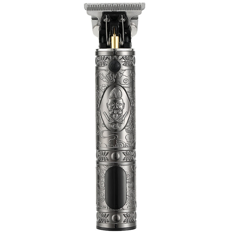VGR V-228 5W USB Retro Engraving Hair Clipper with LED Digital Display, V-228 (Bronze), V-228 (Silver) – Durable Build, Easy to Use V-228 (Silver) Silver