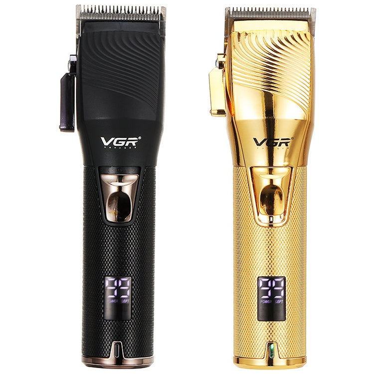 VGR V-280 10W USB Metal Electric Hair Clipper with LED Digital Display, V-280 (Gold)