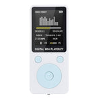 2019 Fashion Portable MP4 Lossless Sound Music Player FM Recorder walkman player mini Support music, radio, recording, 3, no memory no memory White