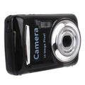 2.4 Inch 16MP 720P Mini LSR Cam Digital Camera for Kids Baby Cute Cartoon Multifunction Toy Camera Children Birthday Black