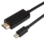 1080P HD DisplayPort DP to HDMI Adapter Cable Cord 1.8M Display Port to HDMI Cable 1080P Video Connector for PC Notebook, Mini DP to HDMI – Durable Build, Easy to Use Mini DP to HDMI