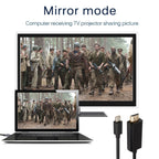 1080P HD DisplayPort DP to HDMI Adapter Cable Cord 1.8M Display Port to HDMI Cable 1080P Video Connector for PC Notebook, Mini DP to HDMI – Durable Build, Easy to Use