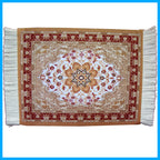 Mini Woven Rug Mat Retro Style Mouse Pad, Ramdom Color Delivery – Non-slip
