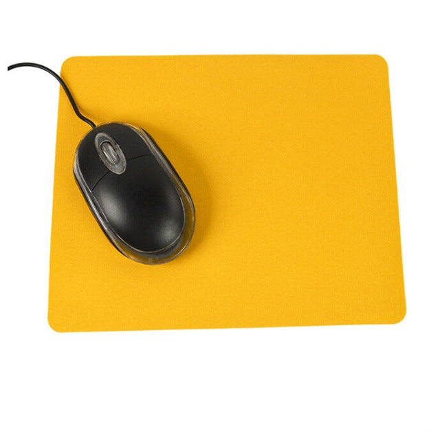 10 PCS Optical Solid Color Office Computer Anti-Slip Wrist Rests Mouse Pad – Durable Build, Easy to Use Yellow
