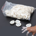 50 PCS Disposable Anti Static Rubber Latex Finger Cots Eyebrow Extension Gloves Practical Off Eyelash Extension Tool Accessories, Latex Latex