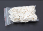 50 PCS Disposable Anti Static Rubber Latex Finger Cots Eyebrow Extension Gloves Practical Off Eyelash Extension Tool Accessories, Latex