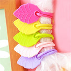 20 PCS Environmental Protection Silicone Plastic Bag Sealing Clip Food Bag Bundle Cable Tie, Random Color Delivery, Bundle Cable Tie