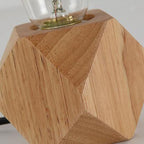 Solid Wood Decoration LED Night Light Modern Minimalist Warm Bedroom Bedside Lamp Small Table Lamp without LED Bulbs, EU Plug – Durable Build, Easy to Use