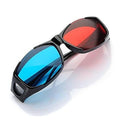 Red Blue 3D Glasses Anaglyph Framed 3D Vision Glasses for Game Stereo Movie Dimensional Glasses Plastic Glasses, Red Blue Red Blue