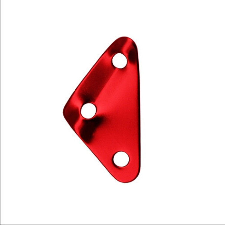 3 PCS Triangle Aluminum Alloy Wind Rope Buckle Adjustment Buckle Tent Canopy Pull Rope Slip Rope Buckle Accessories Red