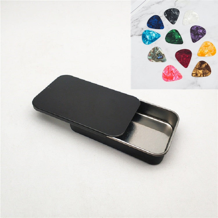 2 PCS Slide Sliding Iron Box Guitar Picks Music Equipment Accessories Storage Box, 2 PCS Guitar Picks 2 PCS Guitar Picks