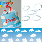 10 PCS Cake Mold Cloud Fondant Cake Decoration Printing Die Cutting Mold, Cloud Shape – Durable Build, Easy to Use Cloud Shape