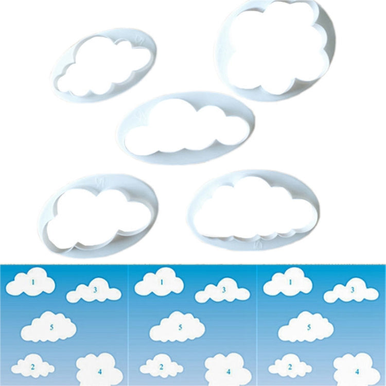 10 PCS Cake Mold Cloud Fondant Cake Decoration Printing Die Cutting Mold, Cloud Shape – Durable Build, Easy to Use