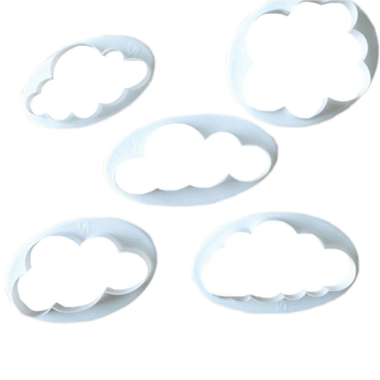 10 PCS Cake Mold Cloud Fondant Cake Decoration Printing Die Cutting Mold, Cloud Shape – Durable Build, Easy to Use