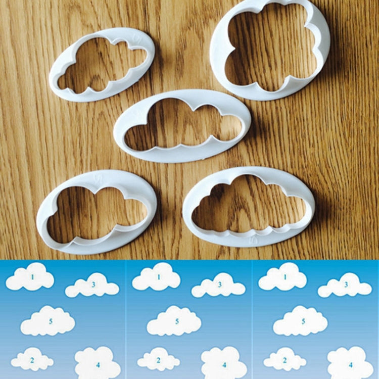 10 PCS Cake Mold Cloud Fondant Cake Decoration Printing Die Cutting Mold, Cloud Shape – Durable Build, Easy to Use
