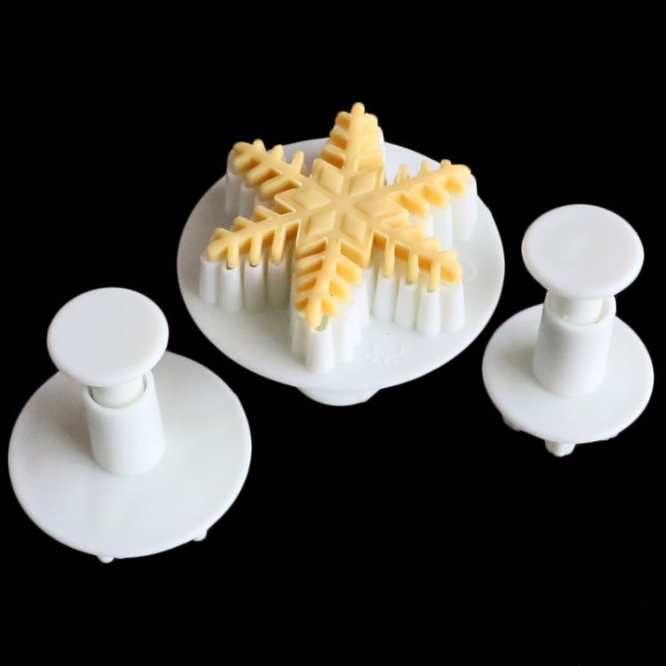 6 PCS Fondant Cake Tool Fine Snowflake Spring Mould Set, Fine Snowflake Shape Fine Snowflake Shape