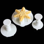6 PCS Fondant Cake Tool Fine Snowflake Spring Mould Set, Fine Snowflake Shape Fine Snowflake Shape