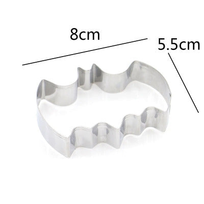 2 PCS Stainless Steel Cookie Cutter Bat Modeling Mold Halloween Cutting Mold DIY Tool – Durable Build, Easy to Use