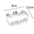 2 PCS Stainless Steel Cookie Cutter Bat Modeling Mold Halloween Cutting Mold DIY Tool – Durable Build, Easy to Use